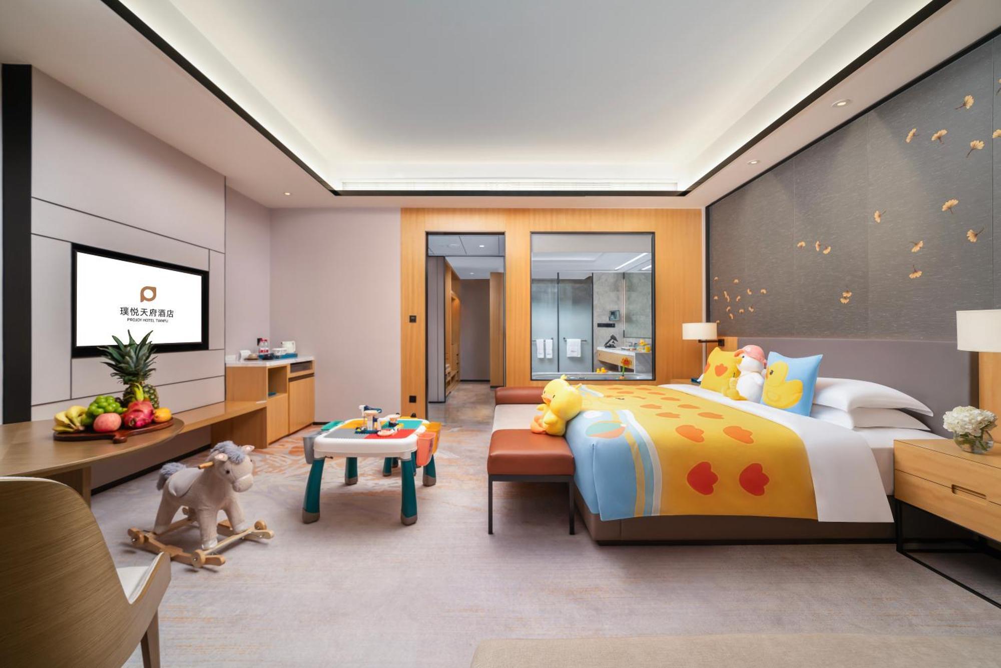 Projoy Hotel Tianfu Chengdu Bagian luar foto